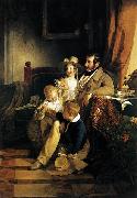 Friedrich von Amerling Rudolf von Arthaber with his Children oil